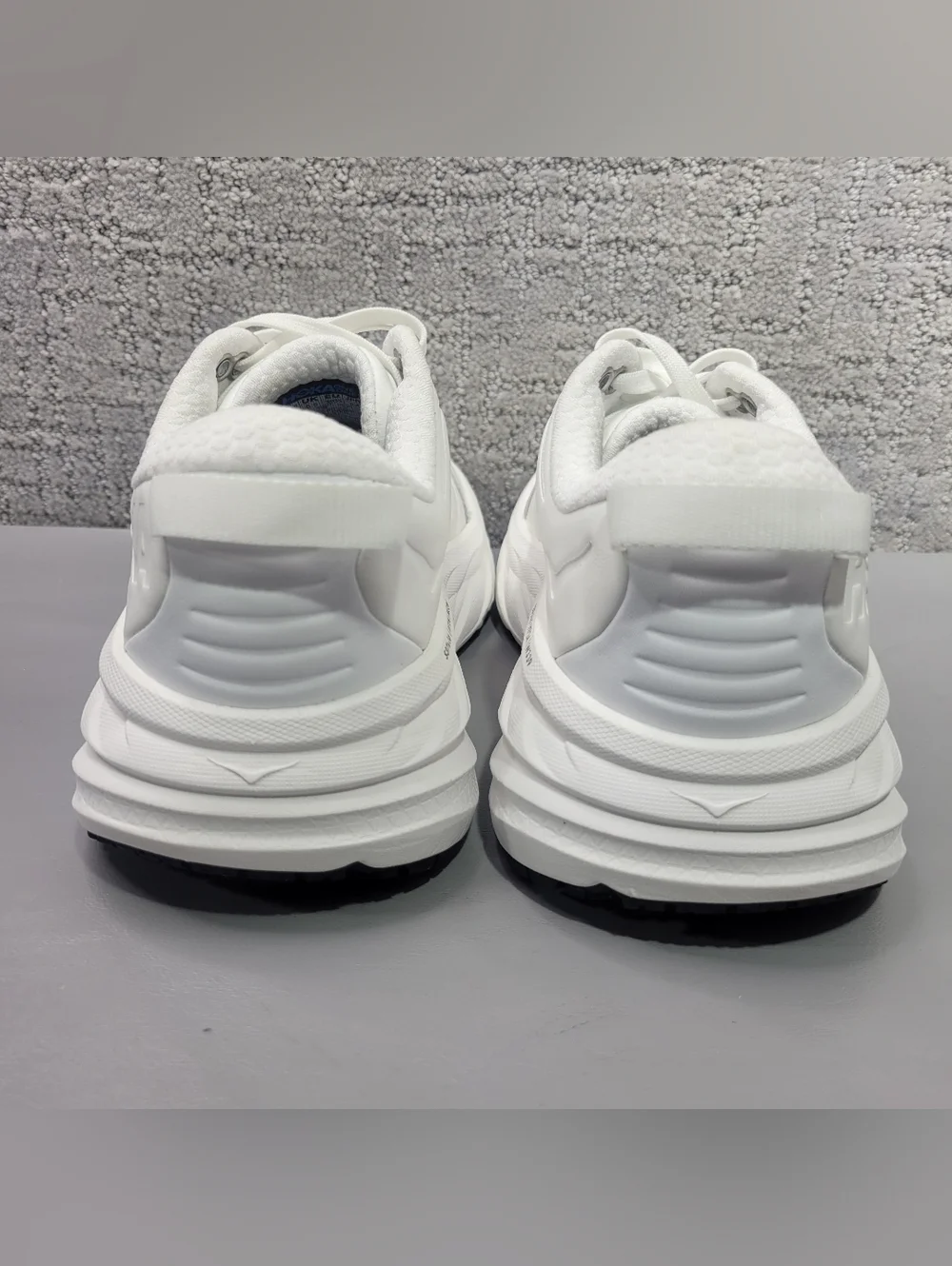 Hoka One One Bondi SR Women's US 8.5 White Leather Running Sneakers